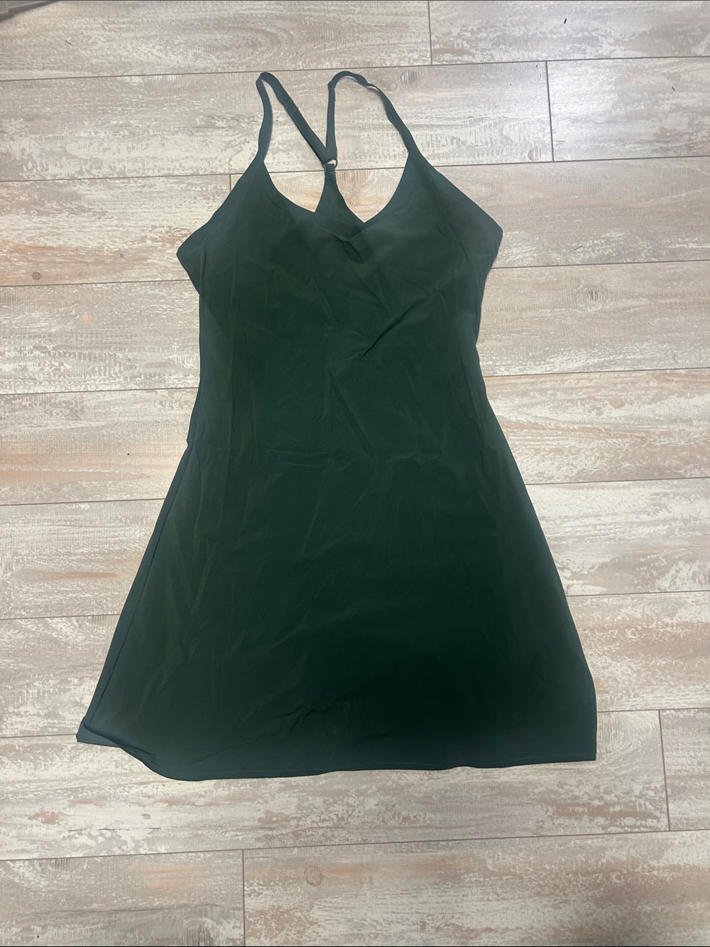 Outdoor Voices Dark Green Racerback Slip Dress XS